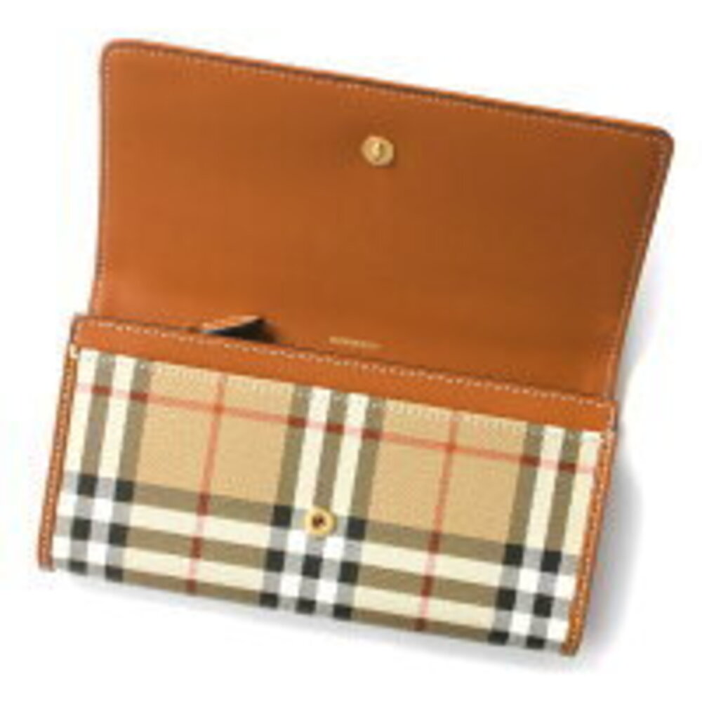 Burberry Continental Check Bifold Halton Wallet Beige - Picture 4 of 5
